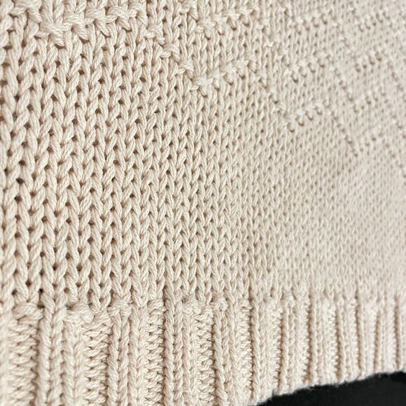 ~ Free People Small We The Free Winding Road Tank Sweater Loose Knit Cream Boho - Picture 11 of 15